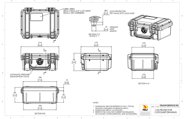 Peli 1120 Protective Case With Foam Insert